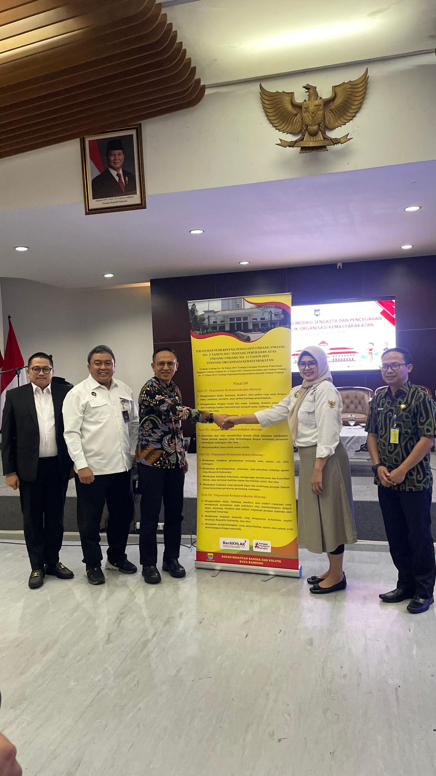 Ratusan Ormas Kota Bandung Difasilitasi Negara, Mediasi Sengketa Jadi Pilar Pencegahan Konflik