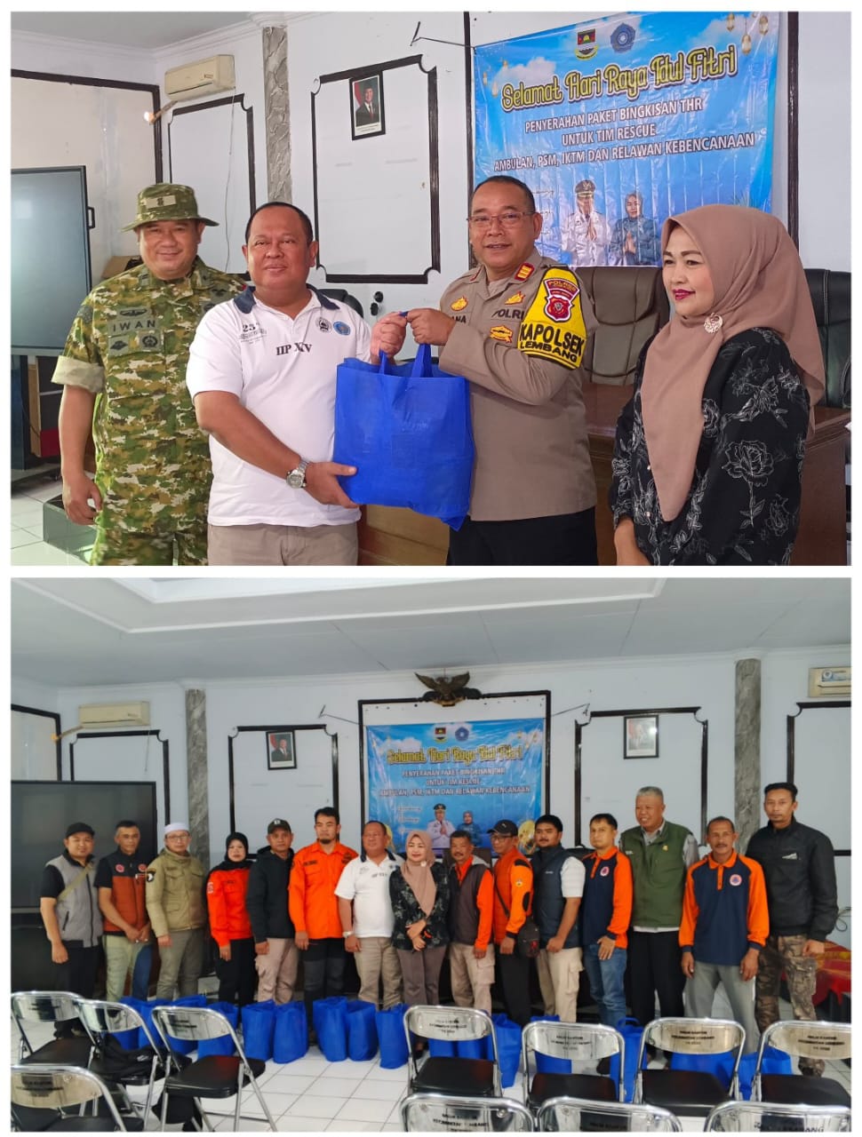 Bentuk Apresiasi, Kecamatan Lembang Berbagi Kadedeuh kepada Babinsa, Bhabinkamtibmas dan Destana