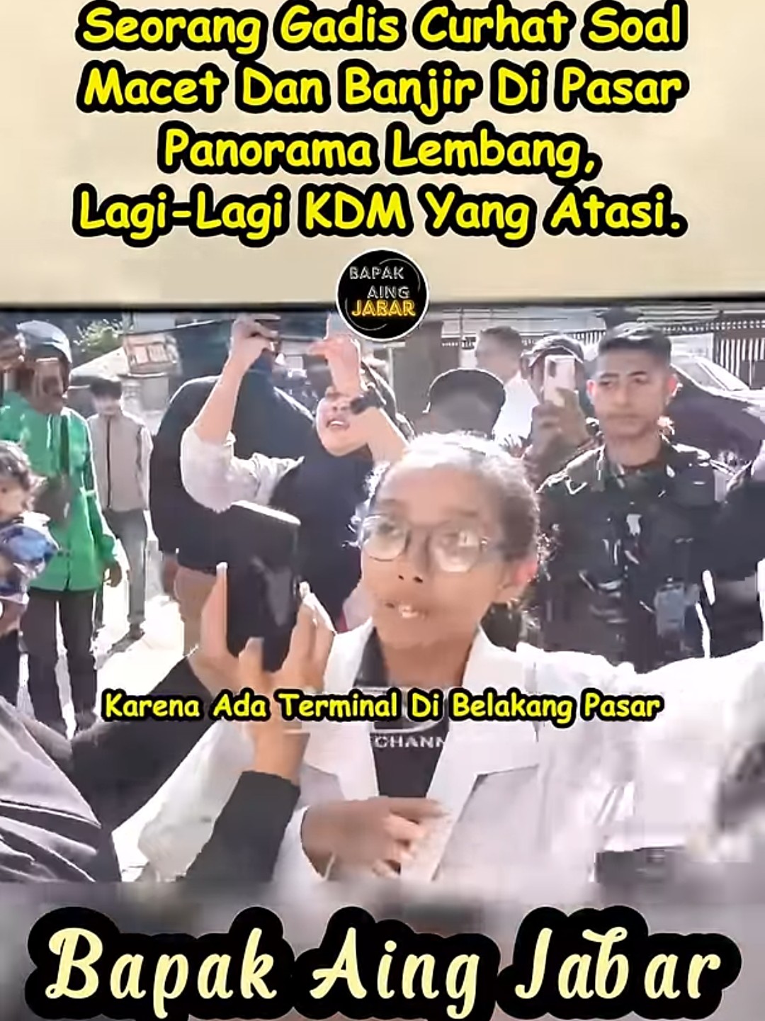 KDM dan Suara Remaja 18 tahun dari Pasar Panorama tentang angkot ngetem