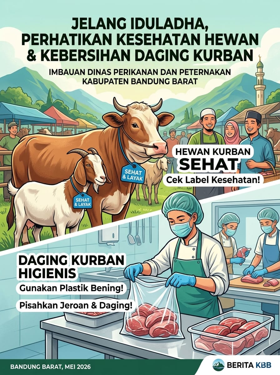 Jelang Iduladha, Warga Diminta Perhatikan Kesehatan Hewan dan Kebersihan Daging Kurban