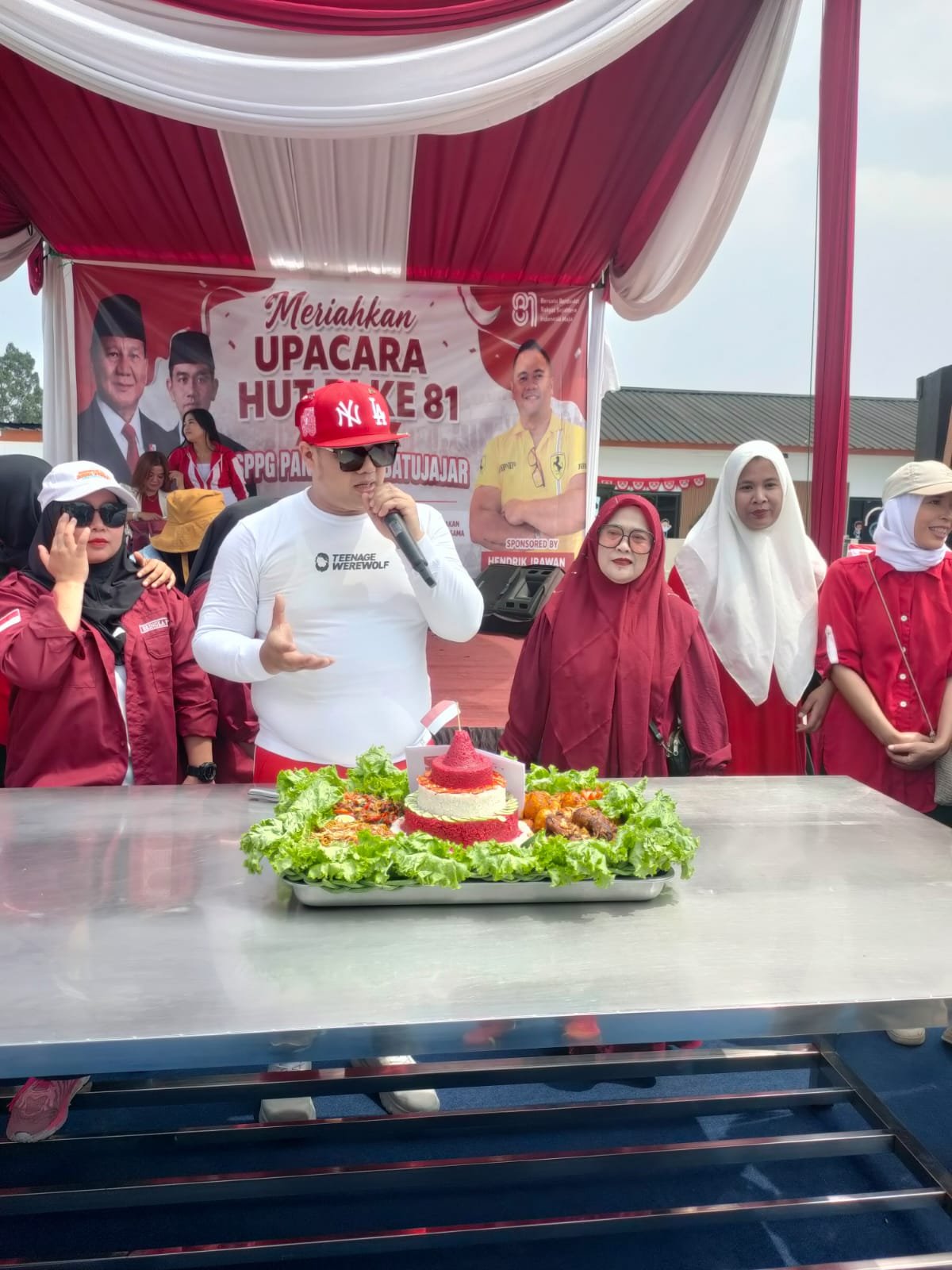 HUT Ke-81 RI di SPPG Pangauban, Hendrik Irawan Tekankan Gotong Royong dan Pemenuhan Gizi